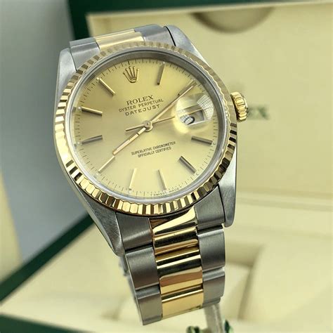 rolex datejust 1994 gold steel price|Rolex Datejust 36 16233 .